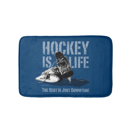 Tapis De Bain Le hockey c'est la vie (Devant)