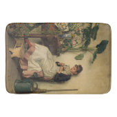 Tapis De Bain Le jeune fleuriste (par Carl Zewy) (Devant)