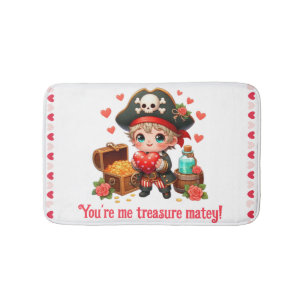 Tapis De Bain Le magnifique pirate de la Saint Valentin