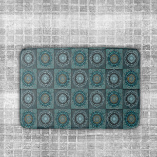 Tapis De Bain Le mandala des yeux psychédéliques gynécologiques