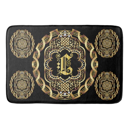 Tapis De Bain Le monogramme L changement de personnaliser de (Devant)