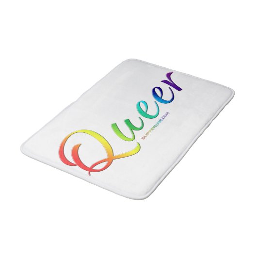 Tapis De Bain Le mot unique expressif et étrange de SlipperyJoe (Angle)