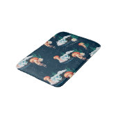 Tapis De Bain Le Motif de la méduse blanche Lotus Ocean (Angle)