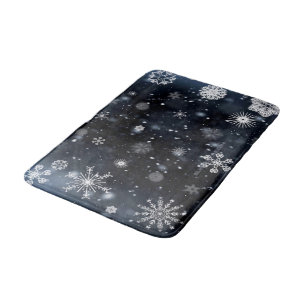 Tapis De Bain Le Noël de SlipperyJoe, hiver magique paisible à