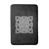 Tapis De Bain Le noeud de marin celtique, blanc sur un Arrière - (Devant (Vertical))