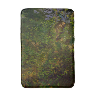 Tapis De Bain Le paon dans les bois (par Abbott Henderson Thayer