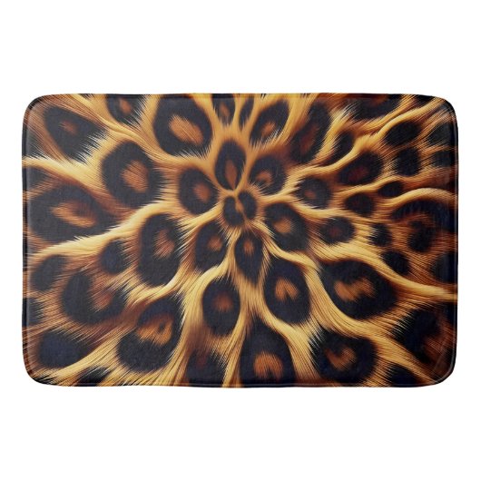 Tapis De Bain Le paradis léopard : Textures douces, Imprimantes  (Devant)