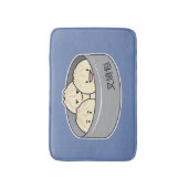 Tapis De Bain Le petit déjeuner chinois de dim sum de petit pain (Devant (Vertical))