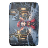 Tapis De Bain Le Petit Messager de Noël. (devant Vertical)