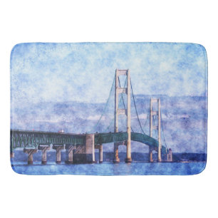 Tapis De Bain Le pont Mackinac