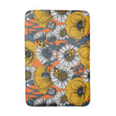 Tapis De Bain Le pré en jaune et bleu (Devant (Vertical))