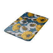 Tapis De Bain Le pré en jaune et bleu (Angle)