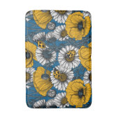 Tapis De Bain Le pré en jaune et bleu (Devant (Vertical))