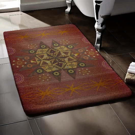 Tapis De Bain Le protecteur de la justice de Geo tantrum mandala