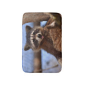 Tapis De Bain Le raton laveur drôle le collant est langue (Devant (Vertical))