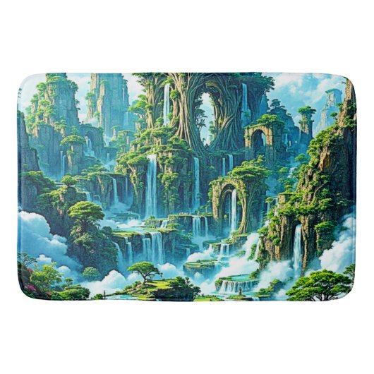 Tapis De Bain Le rêve de l'arbre de cascade (Devant)
