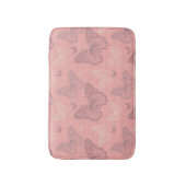 Tapis De Bain Le rose de papillon (Devant (Vertical))