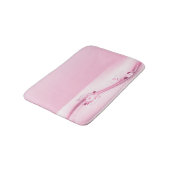 Tapis De Bain Le rose fleurit des vagues de n (Angle)