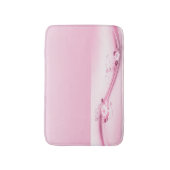 Tapis De Bain Le rose fleurit des vagues de n (Devant (Vertical))