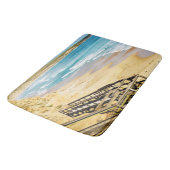 Tapis De Bain Le Sable De Plage D'Or Sur Lequel Nous Marchons, (Angle)