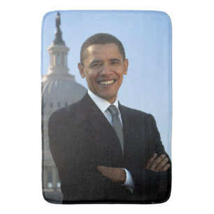 Tapis De Bain Le sénateur Portrait, le président américain Barac
