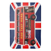 Tapis De Bain Le thème du bus rouge de Londres (devant Vertical)