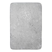 Tapis De Bain "L'élégance en argent : des fleurs d'hibiscus brûl (devant Vertical)