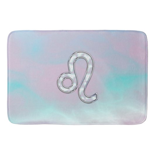 Tapis De Bain Leo Zodiac Connexion Mère style perle Imprimer (Devant)