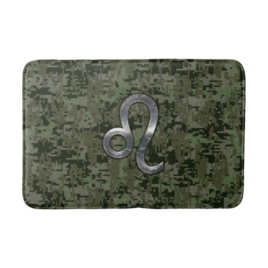 Tapis De Bain Léo Zodiac Connexion Olive Green Camo numérique (Devant)