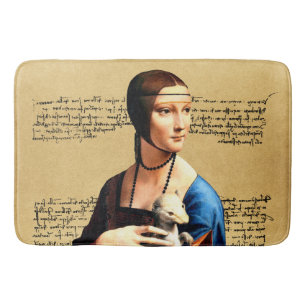 Tapis De Bain Léonard de Vinci Lady avec Ermine