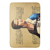 Tapis De Bain Léonard de Vinci Lady avec Ermine (devant Vertical)