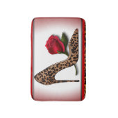 Tapis De Bain Léopard à talon rouge (Devant (Vertical))