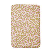 Tapis De Bain Léopard Beige Brun Rose (Devant (Vertical))