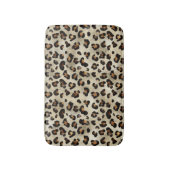 Tapis De Bain Leopard Cheetah Animal Print Pattern Beige Brown (Devant (Vertical))