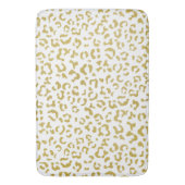 Tapis De Bain Leopard d'or, Parties scintillant d'or, Empreinte (devant Vertical)