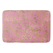 Tapis De Bain Léopard doré rose (Devant)