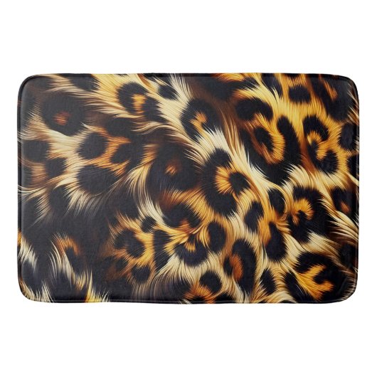 Tapis De Bain Leopard Elegance : qui vole le spectacle (Devant)