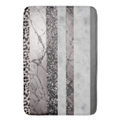 Tapis De Bain Leopard Marble Glitter Stripes Glam 1 (devant Vertical)