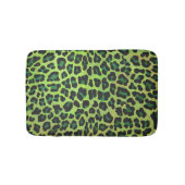 Tapis De Bain Léopard noir et vert (Devant)