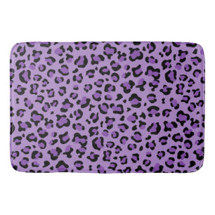 Tapis De Bain Leopard Print, Léopard Spots, Purple Leopard