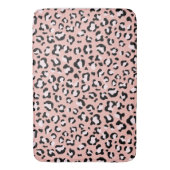 Tapis De Bain Léopard Print, Léopard Spots, Rose Léopard (devant Vertical)