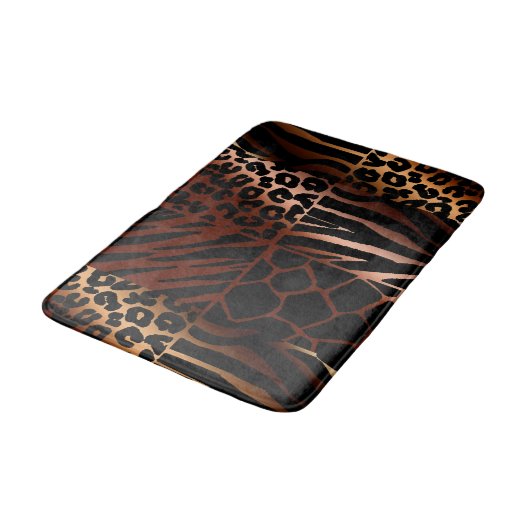 Tapis De Bain Léopard, Zèbre, Giraffe, Motif de tigre (Angle)