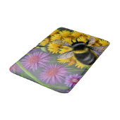 Tapis De Bain Les abeilles dans une prairie à fleurs (Angle)