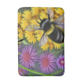 Tapis De Bain Les abeilles dans une prairie à fleurs (Devant (Vertical))