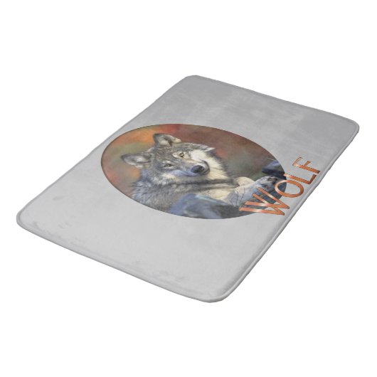 Tapis De Bain Les amateurs de loups (Angle)