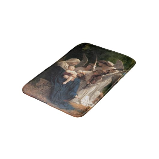 Tapis De Bain Les Anges par William Adolphe Bouguereau (Angle)