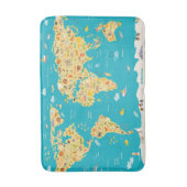 Tapis De Bain Les animaux du monde (Devant (Vertical))