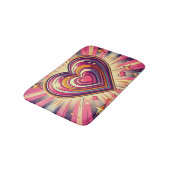 Tapis De Bain les années 70 coeur pop art/Mug de Saint Valentin (Angle)