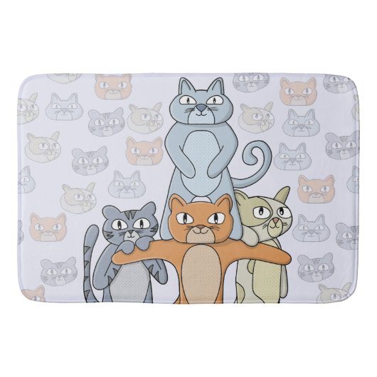 Tapis De Bain Les Chats Géniaux (Devant)