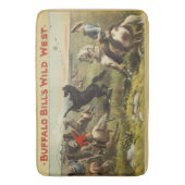 Tapis De Bain Les Chevaux de l'Ouest sauvage de Buffalo Bill (devant Vertical)